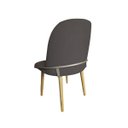 Ver imagem 4 de Kit 4 Cadeiras Sala Jantar Aço Champanhe Vianney Jbv Móveis: Cinza