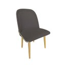 Ver imagem 2 de Kit 4 Cadeiras Sala Jantar Aço Champanhe Vianney Jbv Móveis: Cinza