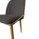 Ver imagem 5 de Kit 4 Cadeiras Sala Jantar Aço Champanhe Vianney Jbv Móveis: Cinza