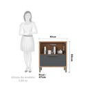 Ver imagem 5 de Balcão de Cozinha 80cm com 1 Porta Basculante 1 Gavetão e Tampo 100% Mdf Vicenza Espresso Móveis