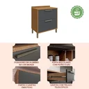 Ver imagem 6 de Balcão de Cozinha 80cm com 1 Porta Basculante 1 Gavetão e Tampo 100% Mdf Vicenza Espresso Móveis