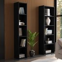 Ver imagem 2 de Kit Livreiro Luiza e Livreiro Janaina Preto - Dominic Decor Luiza e Janaina