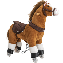 Cavalinho de Pedal Kiddo Montaria Uppi Marrom Pequeno 40kg - 1