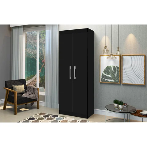 Armário Multiuso 2 Portas Lumina Preto