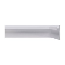 Rodapé invertido de alumínio Santa Luzia Neo Branco 3cm x 14mm x 3,0m - 1