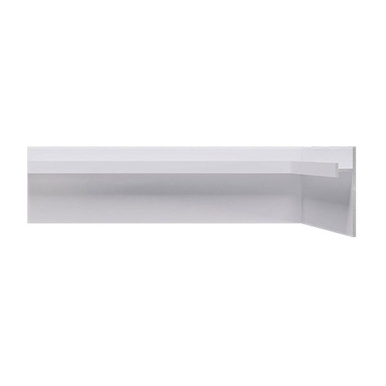 Rodapé invertido de alumínio Santa Luzia Neo Branco 3cm x 14mm x 3,0m