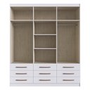 Ver imagem 4 de Guarda-Roupa 6 Portas 9 Gavetas Moscou Multimóveis CR4145 Branco