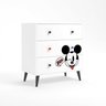 Quarto Infantil Mickey com Cama, Cômoda e Mesa de Cabeceira Disney Fun CabeCasa MadeiraOriginals - 12