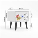 Ver imagem 2 de Quarto Infantil Mickey com Cama, Cômoda e Mesa de Cabeceira Disney Fun CabeCasa MadeiraOriginals