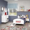 Quarto Infantil Mickey com Cama, Cômoda e Mesa de Cabeceira Disney Fun CabeCasa MadeiraOriginals - 1