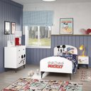 Ver imagem 1 de Quarto Infantil Mickey com Cama, Cômoda e Mesa de Cabeceira Disney Fun CabeCasa MadeiraOriginals