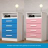 Cômoda Gaveteiro 57,10cm 4 Gavetas Flex Color 100% Mdf Jéssica - 5