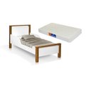 Ver imagem 2 de Mini Cama Infantil Meli com Proteção Mdf e Pes de Madeira com Colchão