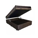 Ver imagem 3 de Cama Box Baú Casal Colchão Aylla Espuma D33 NK Camas + Box Suede 61x138x188:Marrom