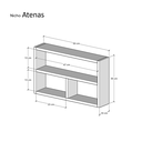 Ver imagem 3 de Nicho para Cozinha Copa Atenas Preto 50 x 30cm