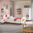Ver imagem 1 de Quarto Infantil Minnie com Cama, Guarda Roupa e Cabeceira Disney Fun CabeCasa MadeiraOriginals
