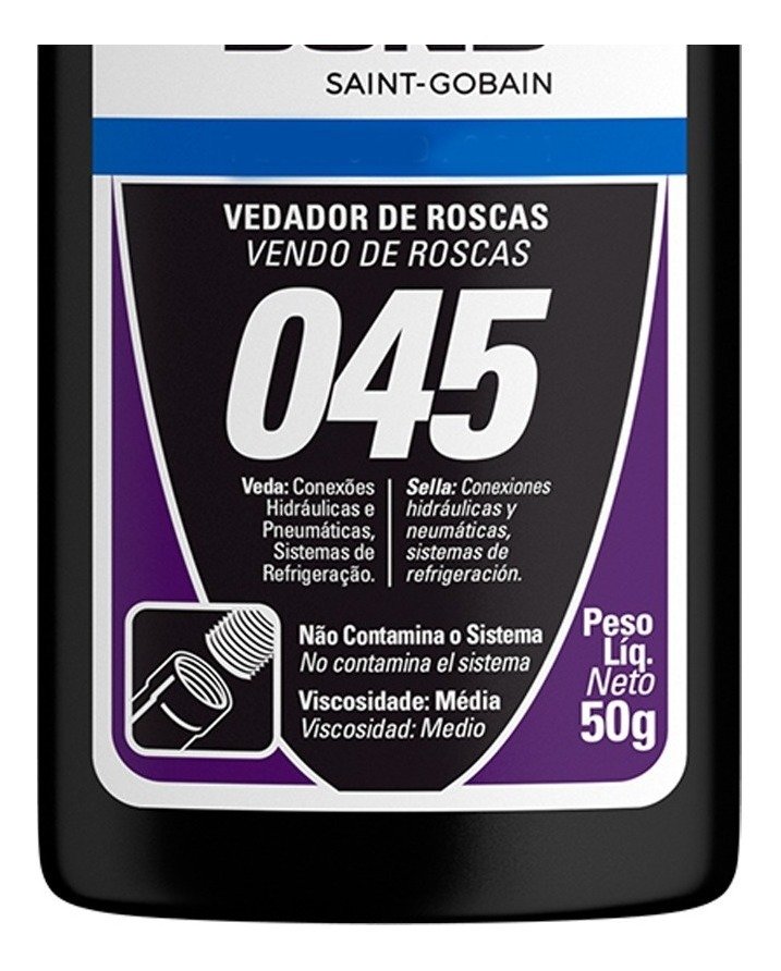 Cola Adesivo Veda Rosca Vedador de Roscas 045 Tekbond:50g - 4
