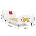 Ver imagem 2 de Quarto Infantil Minnie com Cama, Cômoda e Mesa de Cabeceira Disney Fun CabeCasa MadeiraOriginals