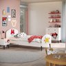 Quarto Infantil Minnie com Cama, Cômoda e Mesa de Cabeceira Disney Fun CabeCasa MadeiraOriginals - 1