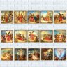 Quadro Azulejo Via Sacra 15 unidades tamanho 15x15 cm - 1