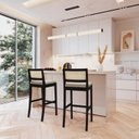 Ver imagem 1 de Conjunto 2 Banquetas com Encosto e Apoio para Pés Tiê CabeCasa MadeiraOriginals