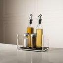 Ver imagem 3 de Bandeja Acrílico 5mm Porta Temperos Condimentos com Alças Cozinha Organização Mesa Compacta Lav