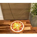 Ver imagem 1 de TAPETE CAPACHO FRUTA LARANJA GRANDE MEDIDA 0,60X0,60CM.