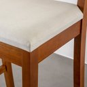 Ver imagem 6 de Conjunto 2 Banquetas com Encosto e Apoio para Pés Tiê CabeCasa MadeiraOriginals
