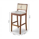Ver imagem 2 de Conjunto 2 Banquetas com Encosto e Apoio para Pés Tiê CabeCasa MadeiraOriginals