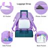 Leudes Mochila Organizadora com Carregamento Usb Roxo/g - 5
