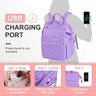 Leudes Mochila Organizadora com Carregamento Usb Roxo/g - 6