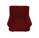 Ver imagem 2 de Poltrona Decorativa Julia Suede Marsala Pés Madeira Ms Decor