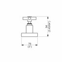 Ver imagem 2 de Acabamento Registro Base Deca 1.1/4 e 1.1/2 (grande) - Slim Cross Perflex