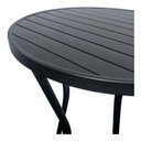 Ver imagem 6 de Mesa Bistrô Alta em Alumínio com Tampo Ripado Ideal para Bar Área Gourmet e Varanda