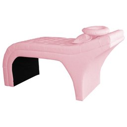 Kit Maca e Escada Para Massagem e Estética Suede Rosa Barbie - LM DECOR - 2