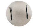 Ver imagem 1 de Jogo Americano Mesa Posta de Tecido Redondo Linha Luxo Tamanho Grande:bege