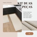 Ver imagem 4 de Tapete Cozinha Jogo 2 Peças Passadeira 1,30m X 0,45m Capacho 0,65m X 0,45m Antiderrapante Rústico