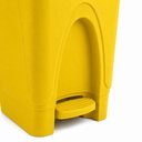Ver imagem 4 de Lixeira 30 Litros Coleta Seletiva Reciclavel Amarela Grande Cesto Lixo 30L Pedal Tampa Antiodor Mult