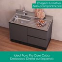 Ver imagem 6 de Cozinha Armário 5 Peças Balcão Pia Etna Grafite Poliman