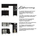 Ver imagem 6 de Armário de Cozinha Milão Modulada 4 Peças Menu Móveis Preto
