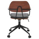Ver imagem 5 de Kit com 6 Cadeiras Office com Relex em Aço Carbono e Couro Ecologico Dijon Preto
