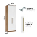 Ver imagem 3 de Guarda Roupa Dormitório Modulado Irlanda - Módulo 2 Portas 3 Gavetas - Roupeiro Demobile