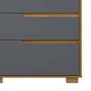 Ver imagem 6 de Cômoda para Quarto 8 Gavetas 147cm Parma M07 Freijó/cinza - Mpozenato