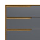 Ver imagem 5 de Cômoda para Quarto 8 Gavetas 147cm Parma M07 Freijó/cinza - Mpozenato