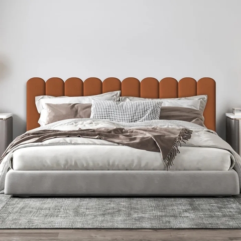 Cabeceira Modulada Estofada Adesiva Nuvem 1 Módulo 20x60cm (terracota)