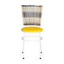 Ver imagem 5 de 4 Cadeiras para Mesa Branca Hawai Cappuccino Premium Cor:amarelo