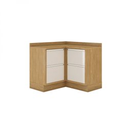 Balcão Canto 4 Portas MDF Tampo UV com Rodapé em PVC Lisboa Itatiaia - 4