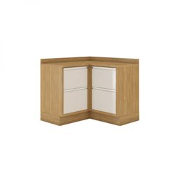 Balcão Canto 4 Portas MDF Tampo UV com Rodapé em PVC Lisboa Itatiaia - 8