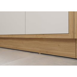 Balcão Canto 4 Portas MDF Tampo UV com Rodapé em PVC Lisboa Itatiaia - 6