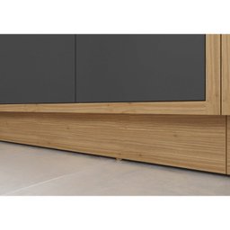 Balcão Canto 4 Portas MDF Tampo UV com Rodapé em PVC Lisboa Itatiaia - 6